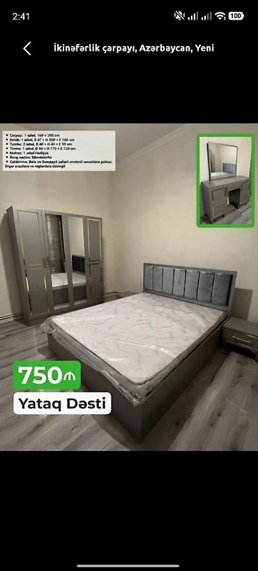 bakida bag evlerinde baxmaq: İkinəfərlik çarpayı, Azərbaycan, Yeni — 1