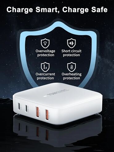 Punjači: GOLDNEXT 70W Desktop GaN punjač - GaN III tehnologija za visoku — 6