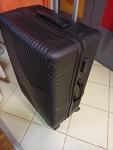 torba za bebe: Veliki kofer na točkiće – crni, tvrda školjka oko. 75 50 30 MIRJEVO — 4