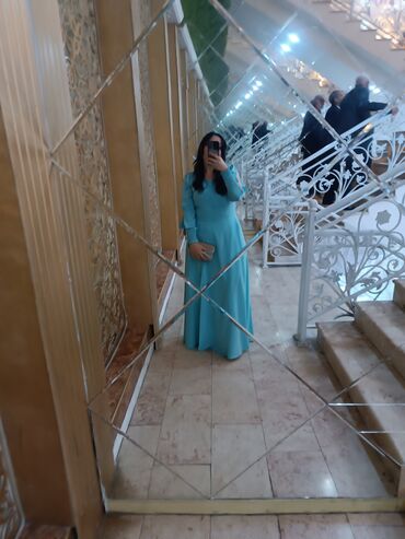 Ziyafət donları: Uzun ziyafət donları – 2 model 1) Açıq mavi rəngli uzun don - Dizayn