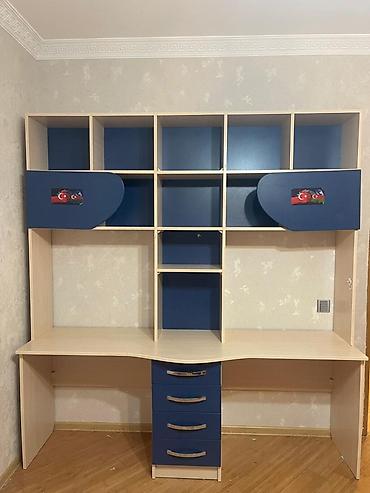 ramazan şəkilləri: İki tərəfli iş/bilik masası və üst modul - Material: laminat/LDSP - — 1