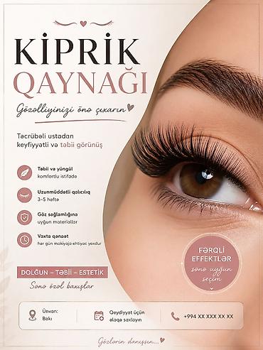 sadə şəkillər: Kiprik qaynağı xidməti sertifikatlı ustayam. sadəcə elim tezliye — 1