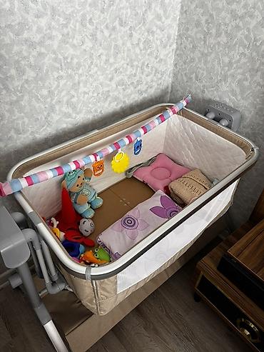 ana ata ogul sekilleri: Kidilo yan-beşik (co-sleeper) – tənzimlənən hündürlüklü, yüngül — 3