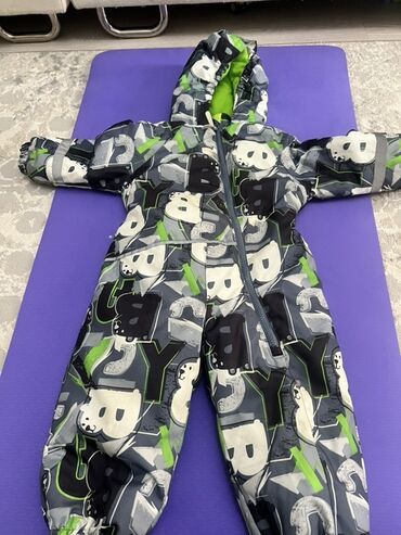 детский комбинезон для новорожденных: Детский зимний комбинезон Baby Go, размер 86. - Тёплый, с мягким