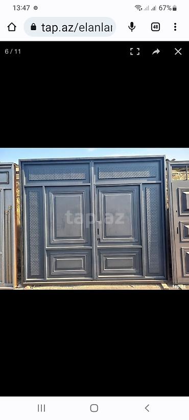 Həyət darvazaları: Demir qapilar darvazalar seyf qaplari 650manatdan bawlayan qiymetlerle — 18