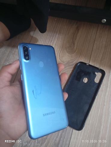 Мобильные телефоны: Смартфон Samsung Galaxy A11 (синий) с чехлом - Экран 6.4" Infinity-O — 2