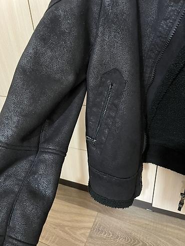 шерпа: Мужская куртка, M, Zara, Б/у, цвет - Черный, Самовывоз — 3