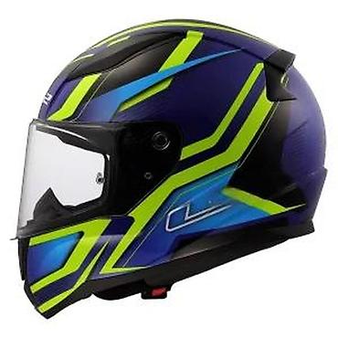 Oprema za bicikliste: LS2 Rapid II integralna kaciga – sportski dizajn, plavo/žuto/neonski — 7