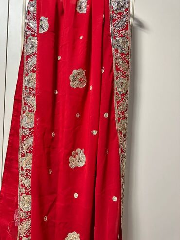 платье индийское: Вечернее платье, Длинная модель, Без рукавов, M (EU 38)