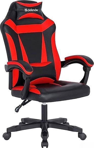 dəri satışı: Defender	Gaming chair, Red/black,PU,50mm 🟢 Rəsmi iş yeri olan və — 1