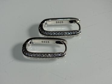 tek qas sirqalar: Серьги, Pandora, Серебро, 5 г, Бесплатная доставка