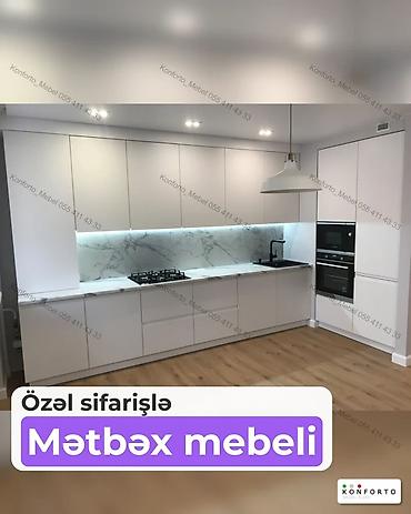 Sifarişlə mətbəx dəsti, Özü çəkən petlələr, MDF lalafo.az -da Sifarişlə mətbəx dəsti, Özü çəkən petlələr, MDF