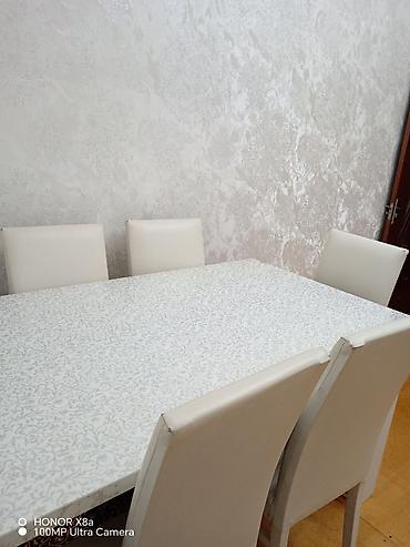 islənmis stular: Qonaq otağı üçün, İşlənmiş, Açılmayan, Dördbucaq masa, 6 stul — 3