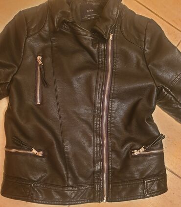 Jakne, kaputi i prsluci: ZARA kozna jakna bajkerka 11-12 godina 152 cm, girls biker jacket — 12