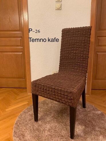 Posteljina: Rastegljive navlake za stolice bez karnera šest komada u paketu cena — 4