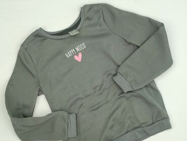 sweterek z sercem: Bluza, Little kids, 9 lat, 128-134 cm, stan - Bardzo dobry
