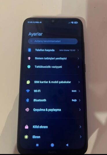 Tavalar: Redmi Note 8, 64 GB, rəng - Qara, İki sim kartlı