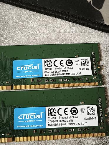 Комплектующие для ПК: Продам Озу 2x4 2660 мгц за 3000 сом — 2