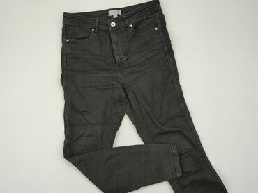 spódnice jeansowe czarne z guzikami: Jeansy, H&M, M, stan - Dobry