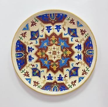 milli sufre: Boşqablar, 1 əd, rəng - Qızılı, Keramika, Azərbaycan — 1