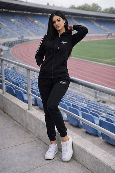 Gornji i donji deo: Ženske trenerke – komplet jakna + donji deo - Sportski komplet sa — 5