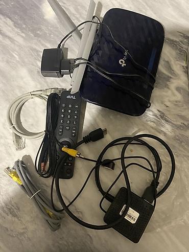 tv box kanallar: TP-Link Wi‑Fi router və IPTV set-top box komplekti Tərkib: - TP-Link — 1