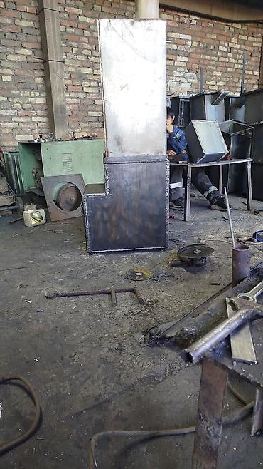 Все для дома и сада: Металлическая печь для бани/сауны с теплообменником и выносной — 3
