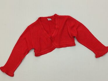 sweterek czerwony rozpinany: Bolera 12-18 m, stan - Dobry