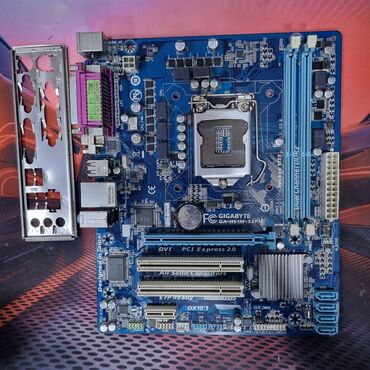 процессор core i3: Материнская плата, Б/у, Gigabyte, LGA1155, Для ПК