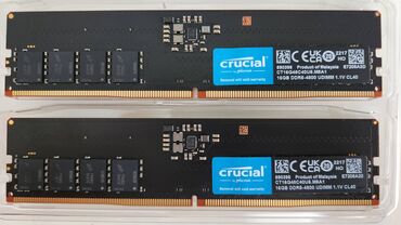 Оперативная память (RAM): Оперативная память, Crucial, 32 ГБ, DDR5, 4800 МГц, Для ПК