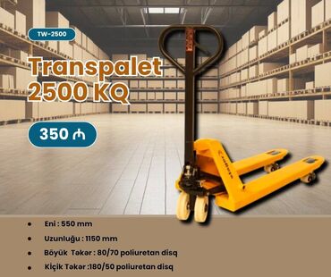 avtokar sürücüsü: En Son model 2500 kq (2.5Tonluq) transpaletlerimiz Terezili Transpalet