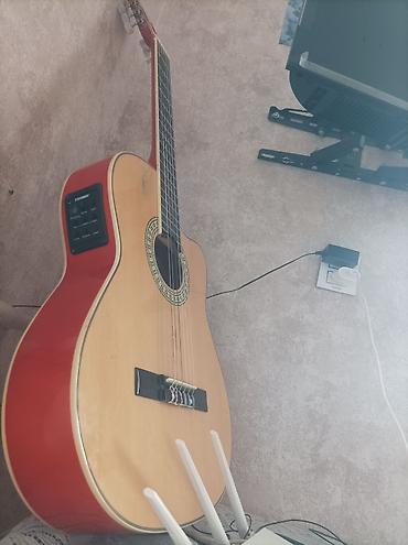 klasik gitara: Elektro-klasik gitara - Korpus: klassik forma, ön lövhə açıq rəngli — 1