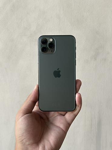 iphone air: IPhone 11 Pro, Б/у, 256 ГБ, Matte Midnight Green, Защитное стекло, Чехол, 95 % — 1