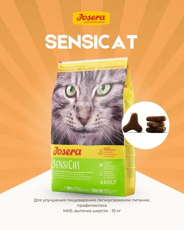 разные породы кошек: Сухой корм для взрослых кошек Josera Sensicat - Серия: Sensicat