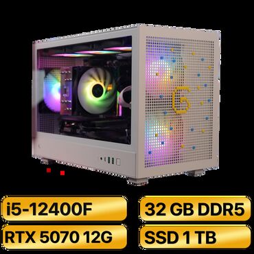 рабочих: Компьютер, ядер - 6, ОЗУ 32 ГБ, Для работы, учебы, Новый, Intel Core i5, NVIDIA GeForce RTX 5070, NVMe