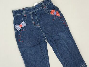 spodenki do koszykówki: Denim pants, 9-12 months, condition - Good