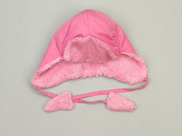 czapka różowa zimowa: Hat, 50-51 cm, condition - Good