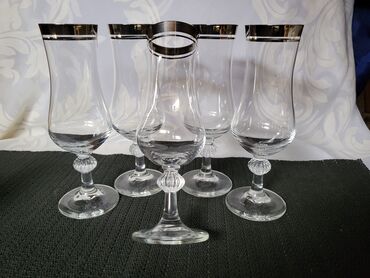Ostali antikviteti: Case kristal 1960g+ za vino italijanske. Kristalne case,perfektne,sve — 3