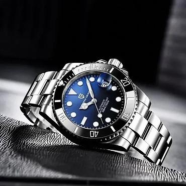 Ručni satovi: PAGANI DESIGN PD-1661 - 40mm - Crna - Rolex Submariner Hom Potpuno — 2
