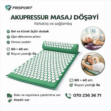 Aplekator, masaj xalçası, masaj matı, tikanlı masaj yastığı ✅ 7/24