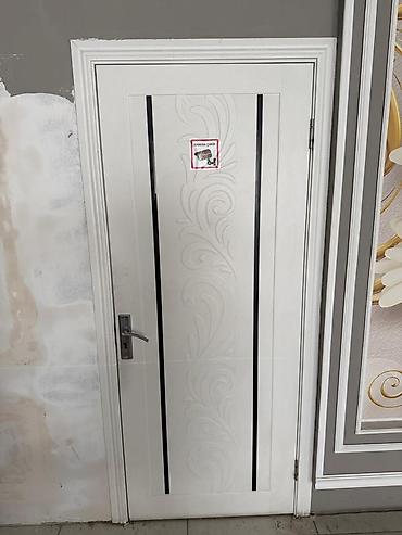mdf plintus: Ağ rəngli daxili qapı – klassik-modern üslub - Material: MDF əsaslı — 1