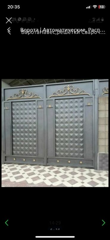 Откатные ворота: Ворота ворота навес навес ферма жана башкаларды заказ менен жазайбыз — 15