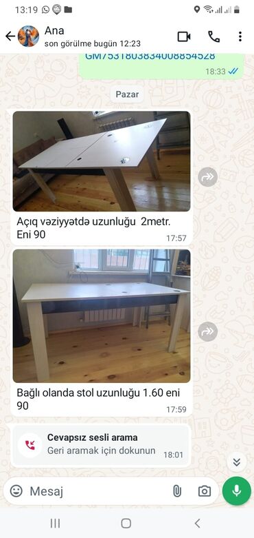 işləmiş su cəni: Qonaq masası, İşlənmiş, Açılan, Laminat, Dördbucaq masa