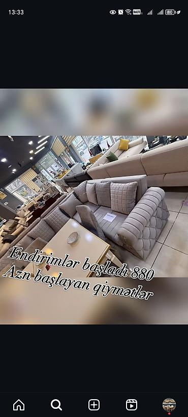 Sifarişlə divanlar: Divan, Qonaq otağı üçün, Parça, Bazasız, Açılmayan — 24