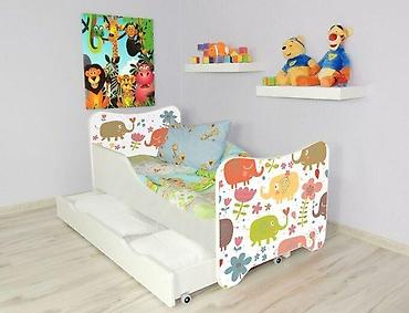 salamander papuce: Krevet za decu sa dušekom i fiokom 140x70 cm – Happy Kitty + Fioka — 1