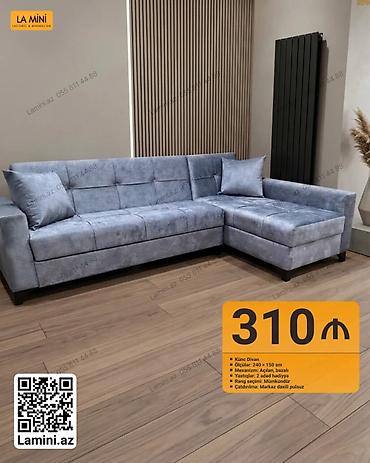 Künc divan – La Mini - Ölçülər: 240 × 150 sm - Mexanizm: açılan lalafo.az -da Künc divan – La Mini - Ölçülər: 240 × 150 sm - Mexanizm: açılan