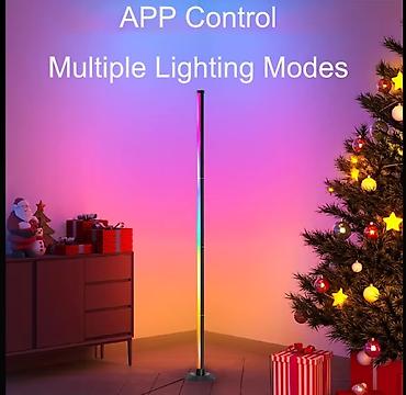 ambiyans: RGB LED künc döşəmə lampası – aplikasiyadan idarə olunan ambiyans — 1