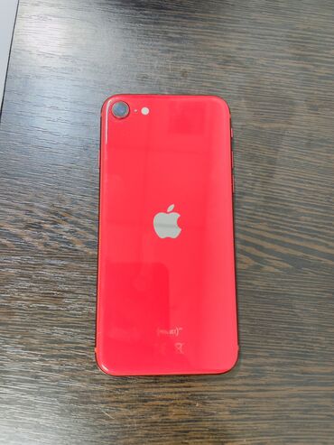 Apple iPhone: IPhone SE 2020, 128 GB, Qırmızı, Barmaq izi, Simsiz şarj, Sənədlərlə