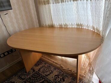 Stullar: Qonaq masası, Açılmayan, Laminat, Oval masa