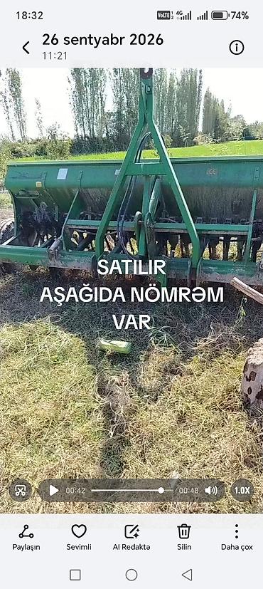 Kənd təsərrüfatı üçün taxıl səpən (daneli səpin aqreqatı) - Traktorun lalafo.az -da Kənd təsərrüfatı üçün taxıl səpən (daneli səpin aqreqatı) - Traktorun